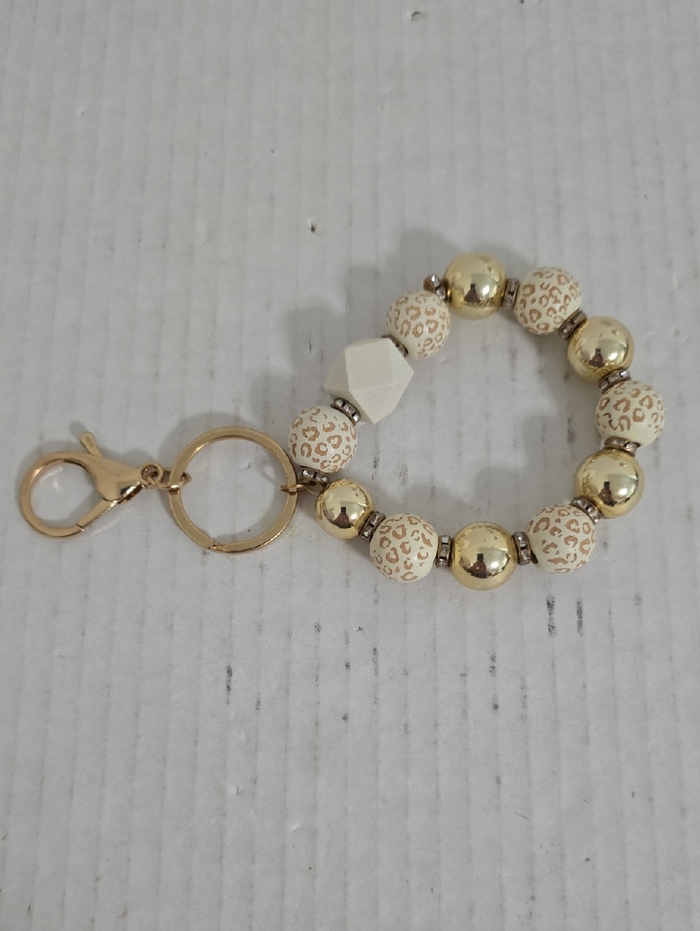 Beaded Bracelet Keychain